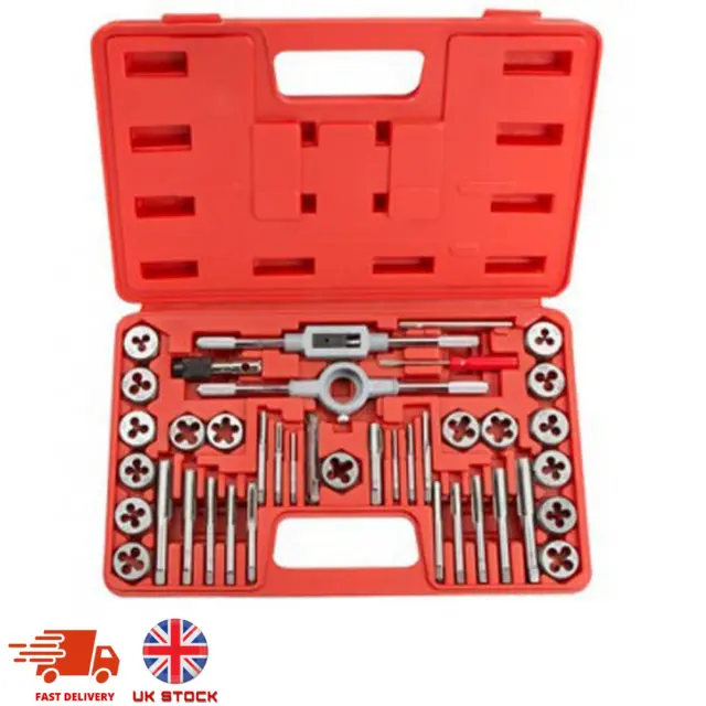 Heavy Duty 40Pc Metric Tap Wrench And Die Cutter Set M3-M12 In Storage Case Ct14