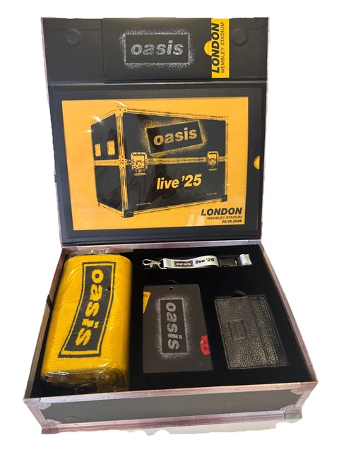 OASIS LIVE 25 vip merch box Wembley 02/08 £172.00 - PicClick UK