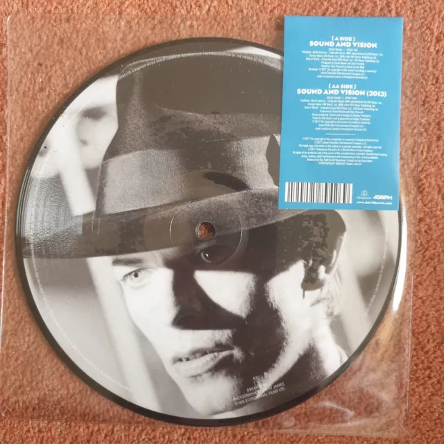 DAVID BOWIE, "SOUND AND VISION". SEALED, RSD, 40th ANNIVERSARY 7” PICTURE DISC.