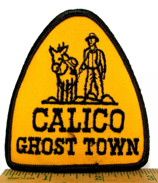 Vintage Calico Ghost Town Jacket Patch San Bernardino Co California Souvenir