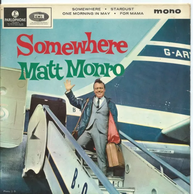 Matt Monro:EP: Somewher:4 tracks:UK Parlophone:1965