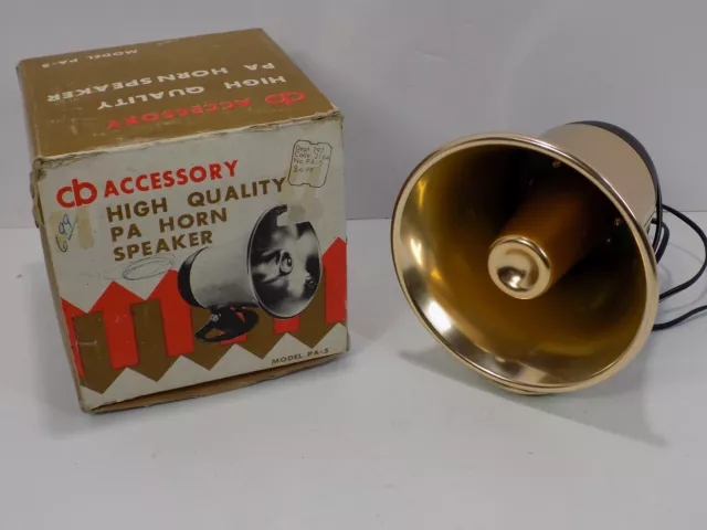 Vintage Gold Cb Radio Pa Horn Speaker High Quality 8 Ohm 5 Watt Woolworths