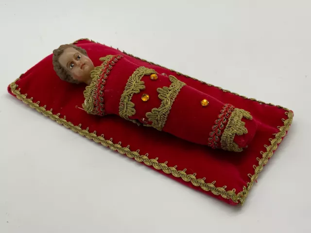 JESUS KIND FATSCHENKIND AUS WACHS ABMESSUNGEN GESAMT 26x12cm