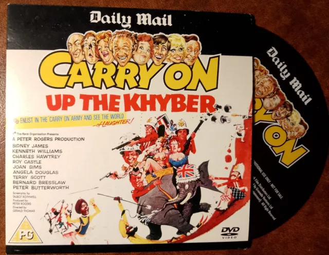 DVD - 'Carry On Up The Khyber' (1968) comedy film - UK Daily Mail promo issue