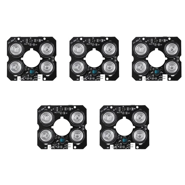 5x 4 array LED IR faretto a infrarossi scheda LED IR per telecamere a circuito chiuso NightP3X3