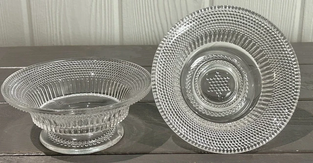 Antique Campbell Jones & Co. Dewdrop with Star Footed Bowls- Set of 4