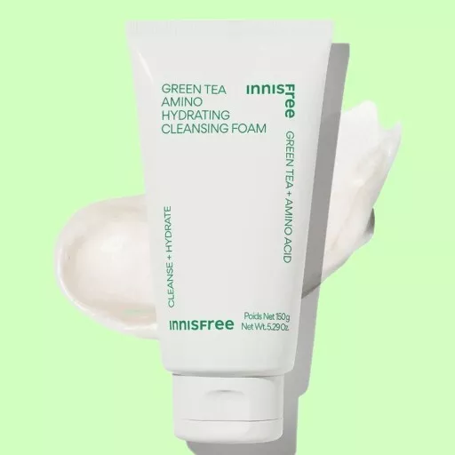 Innisfree Green Tea Amino Hydrating Cleansing Foam 150g, Cleanse+Hydrate, Sealed