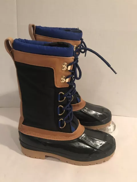 Rei Femmes Bottes Cuir Taille 7 Noir Amovible Couleur à Lacets Hiver 117 023