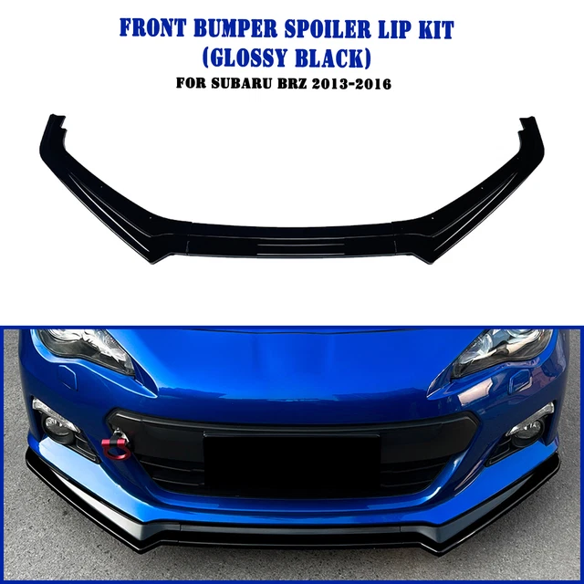 Lame Pare-chocs Avant Pour Ford Mustang MK6 2015-2017 - Diffuseur Inférieur En ABS Noir Brillant