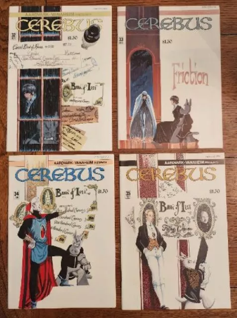 Cerebus The Aardvark #32 to #35 Aardvark-Vanaheim Comics 1981-82 Dave Sim- VF