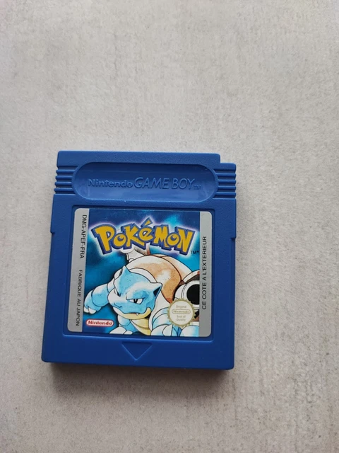 Jeu Pokémon Version Bleue Game Boy - Version Française Officielle - Complet Avec Boîte, Notice - Très Bon état, Fonctionne