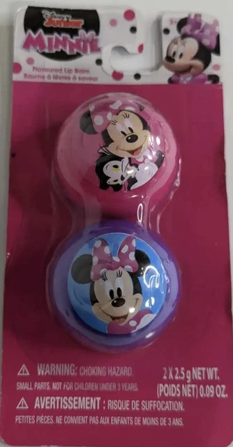3 packs of 2 Minnie Mouse Flavoured Lip Balm By Townley Girl