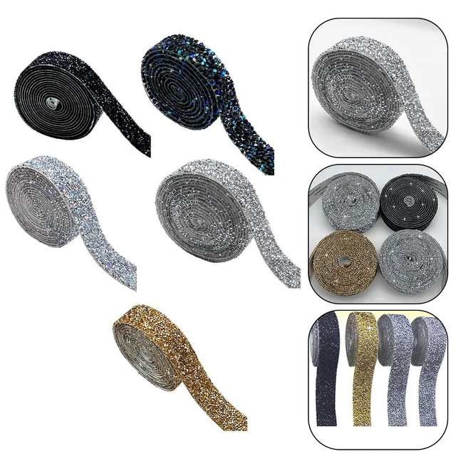 Stunning Double sided Rhinestone For decoration Tape for Special Occasions