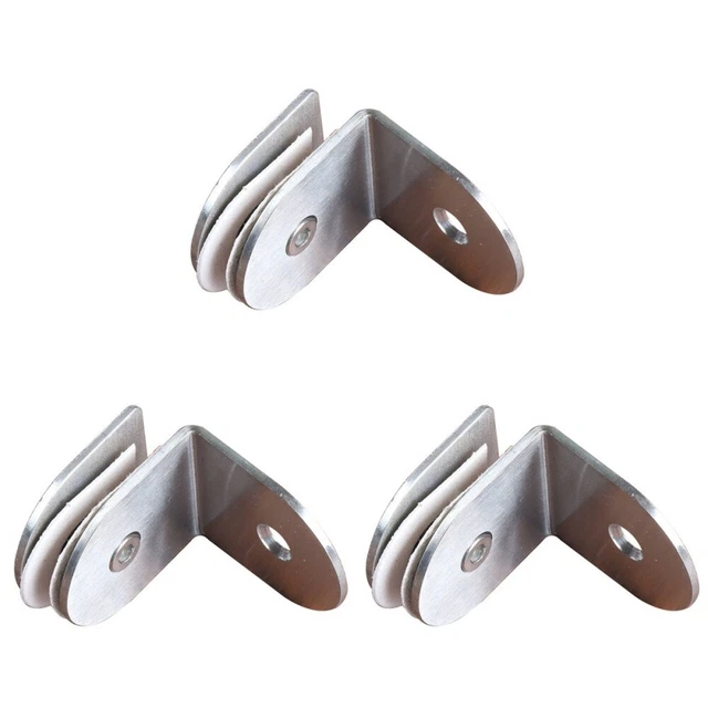 3x pinces à verre en acier inoxydable support de serrage de verre