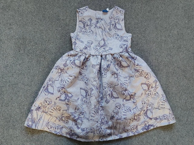Girls Disney Frozen Glitter Dress, 7-8 Years