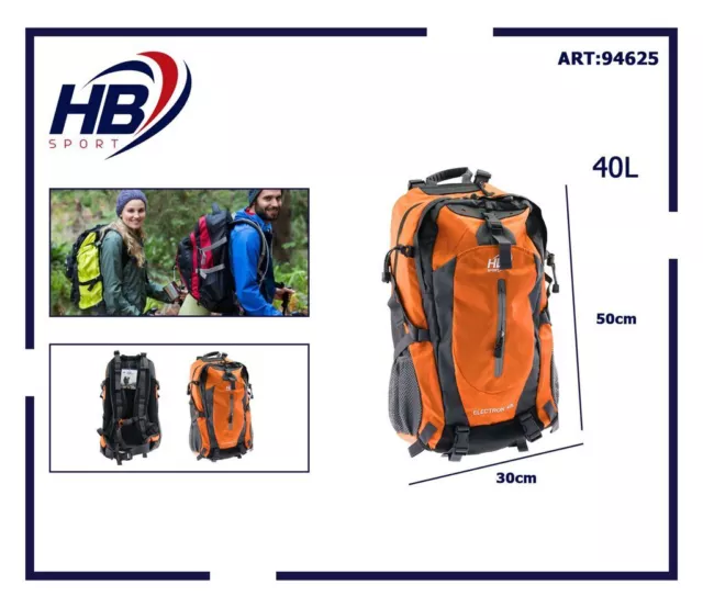 Bolsa Mochila Deportivo Acampada Trekking Excursiones Viajes 40 Litros 94625 Dfh