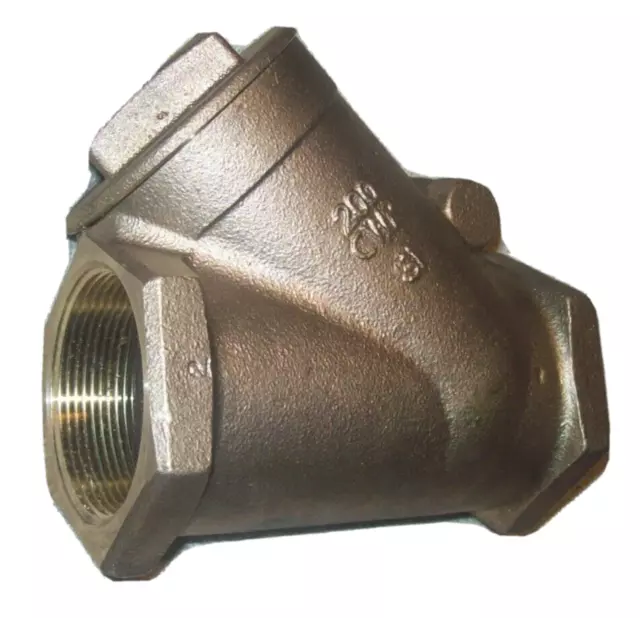 2" FIPT Wye Pattern Swing Check Brass Valve (D1)