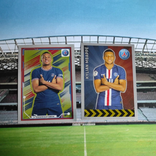 Lot stickers Panini Foot 2019-2020 2023 France Kylian MBAPPE #386 #361 star PSG