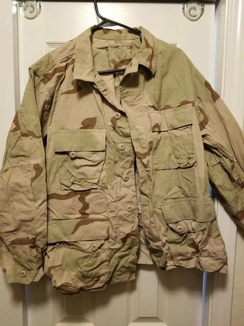 DCU BDU Shirt Coat Medium Regular Twill Desert Tri-Color Camo Military Combat DCU BDU Shirt Coat Medium Regular Twill Desert Tri-Color Camo Military Combat