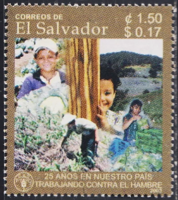 El Salvador 1537 2003 25 Jahre De La Fao MNH