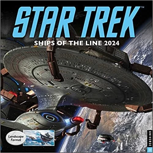 STAR TREK SHIPS of the Line 2024 Wall Calendar Calendar Wall 2023 by