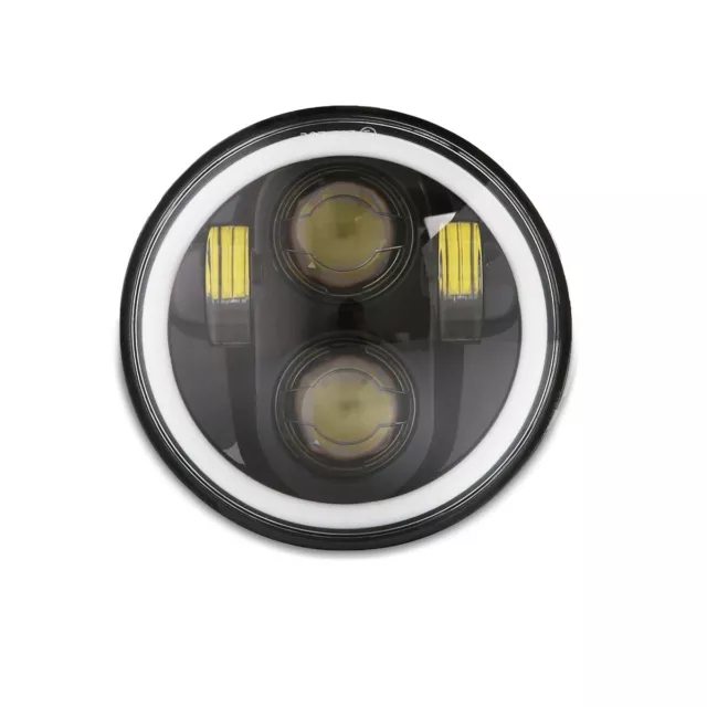 Faro LED Craftride 5,75" compatible con Harley M18 Proyector delantero negro