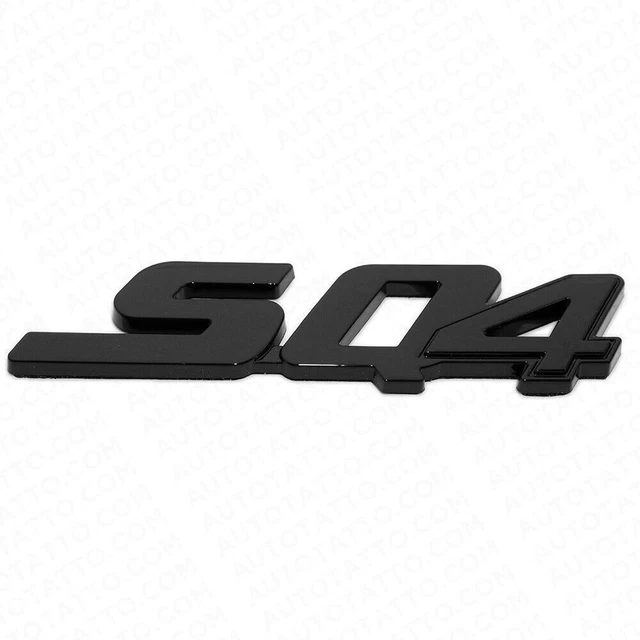 SQ4 Letter Rear Trunk Black Emblem Badge for Maserati GranSport Levante Ghibli