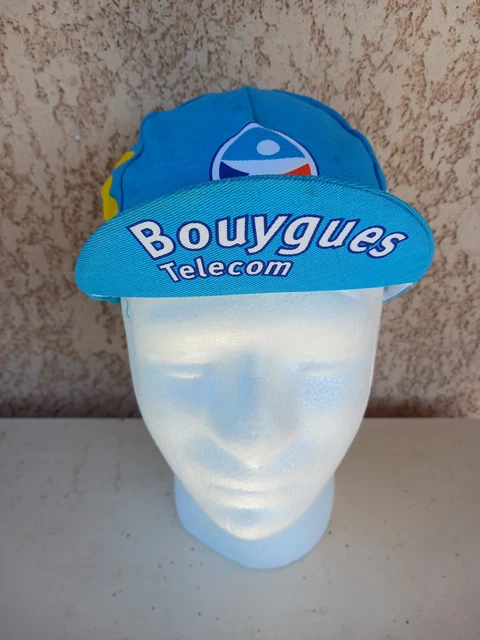 Casquette Cycliste Vintage Bouygues Telecom, Publicitaire, Collection, Années 2000