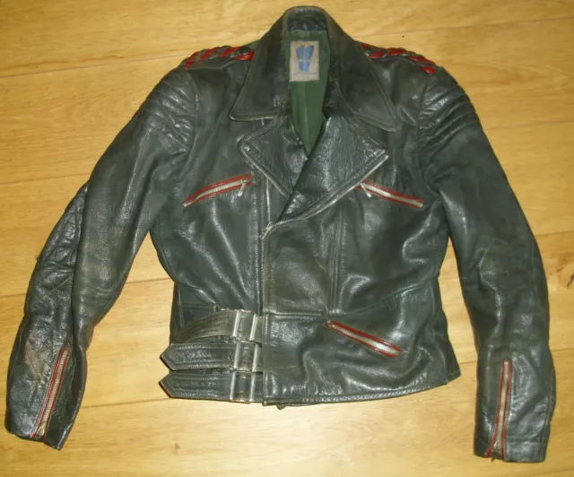 Herkules Lederbekleidung, alte Motorradjacke, verm. 50-60er Jahre, Oldtimerjacke