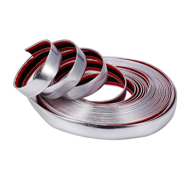 20mm 3M Chrome Car Truck DIY Moulding Trim Strip For Grille Window Door Bumper