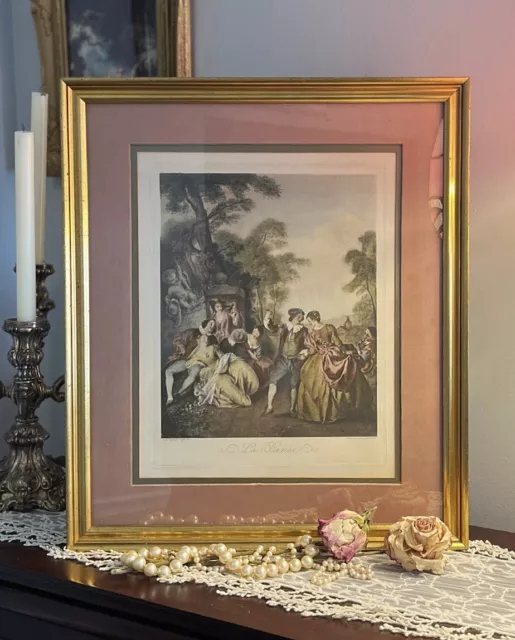 Jean-Baptiste-Joseph Pater “Le Danse” Framed Artwork