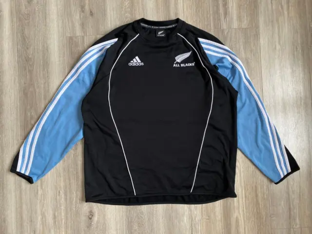 New Zealand All Black Rugby Jacket Adidas Training Size L