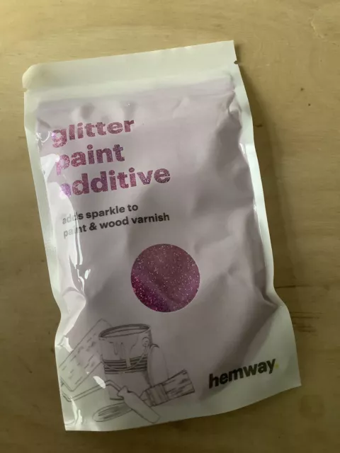 Hemway Pink Holo Glitter. Can Be Used As Additive For Clear Glaze Glitter Paint