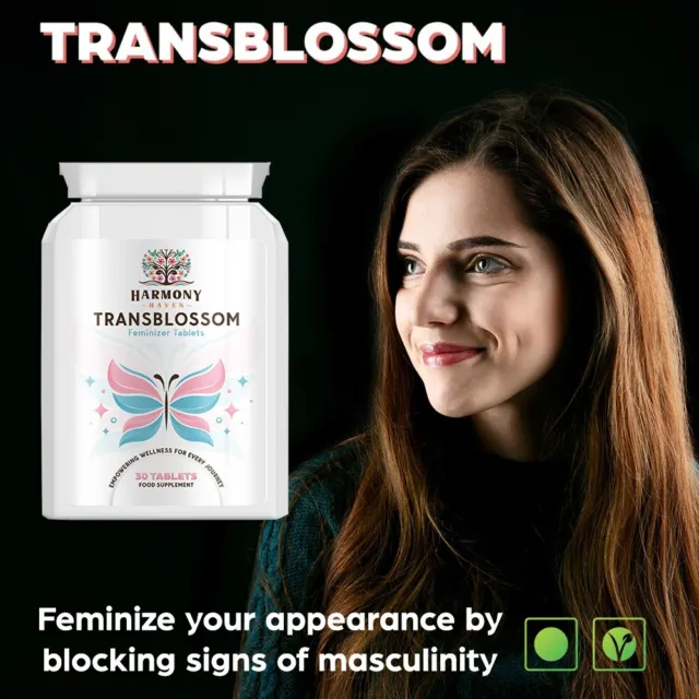 TransBlossom Tablets - MTF 30 Feminine Pills - Suitable for vegans & vegetarians