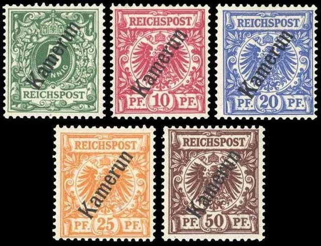 Deutsche Kolonien Kamerun, 1897, 1-6, postfrisch