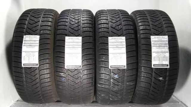 4 Pneumatici Usati 235/55R17 99H W Sz3 Pirelli Gomme Invernali 65% 2014