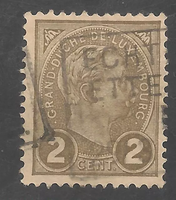 Luxembourg #71 (A8) VF USED - 1895 2c Grand Duke Adolphe