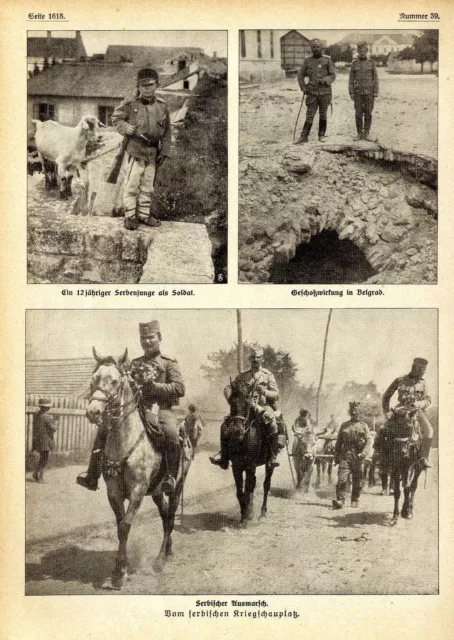 Historische Aufnahmen vom serbischen Kriegsschauplatz 1.WK 1914