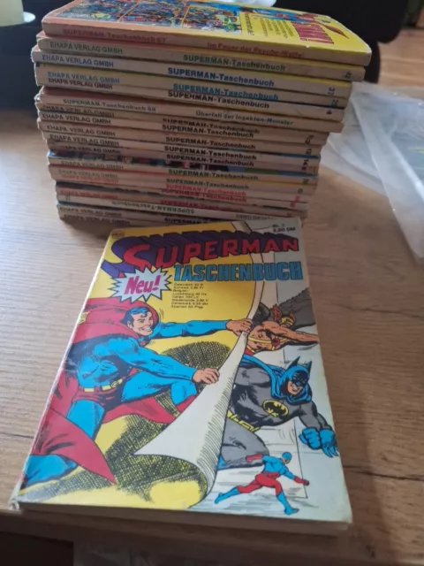Sammlung-15 Stück-Ehapa-Superman Taschenbuch-  Nr. 1  ....