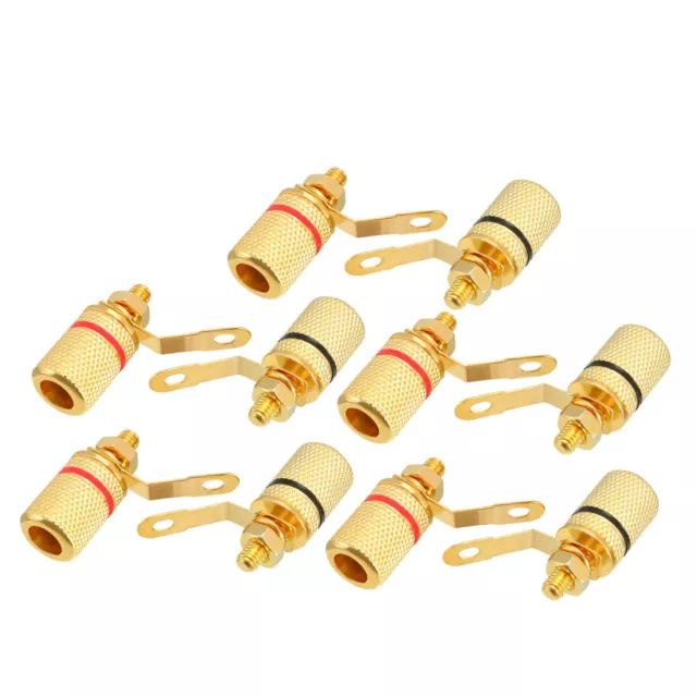 10x Bananenbuchse Bananenstecker 4mm Jack Lautsprecher Anschlüsse Bindung Post