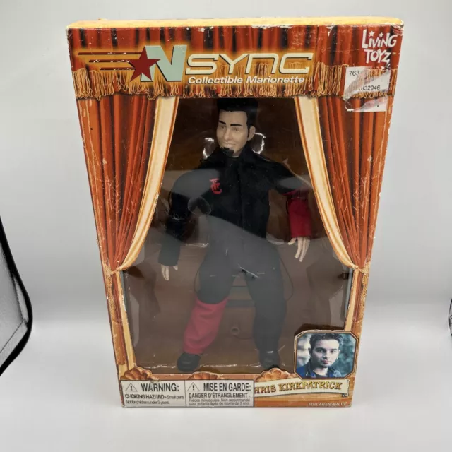 NSYNC Chris Kirkpatrick Collectible Marionette Doll Living Toyz 2000 New Sealed✅