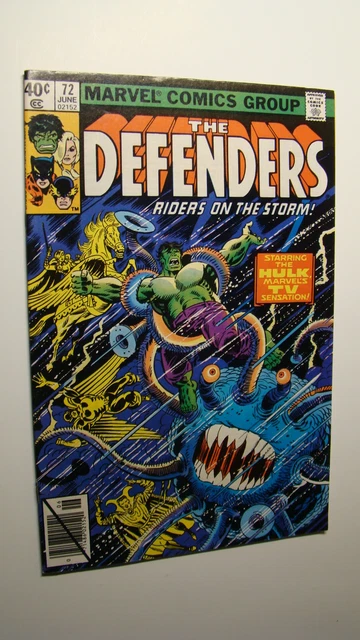 Defenders 72 *High Grade* Vs Lunatik Hellcat Hulk Nighthawk Valkyrie
