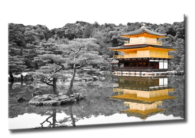 Leinwand Bild Japan Goldener Tempel Kyoto Kinkakuji