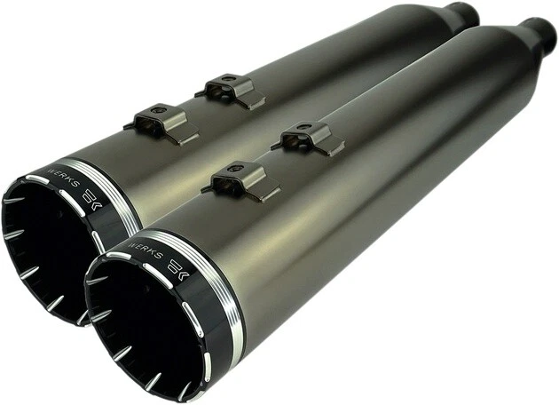 Khrome Werks HP-Plus Slip-On Exhaust with Tracer Tips Smoke Chrome #202650