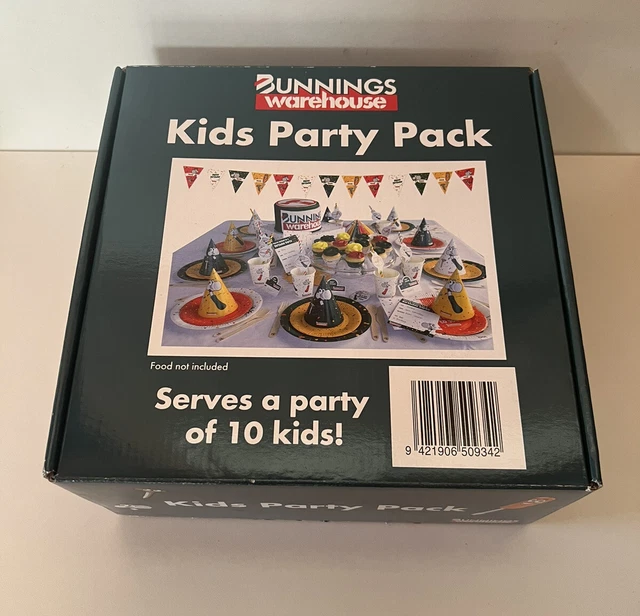 BUNNINGS WAREHOUSE KIDS Party Pack For 10 Kids New In Box 2 39.95