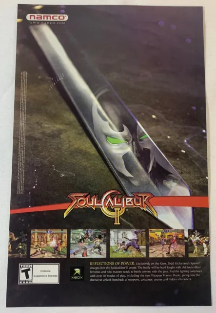 2003 video game ad page ~ SOULCALIBUR 2 II ~ Reflections Of Power