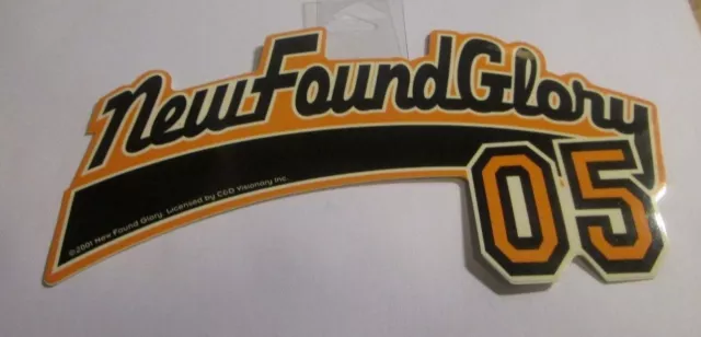 New Found Glory Sticker New 2001 Vintage Oop Rare Collectible