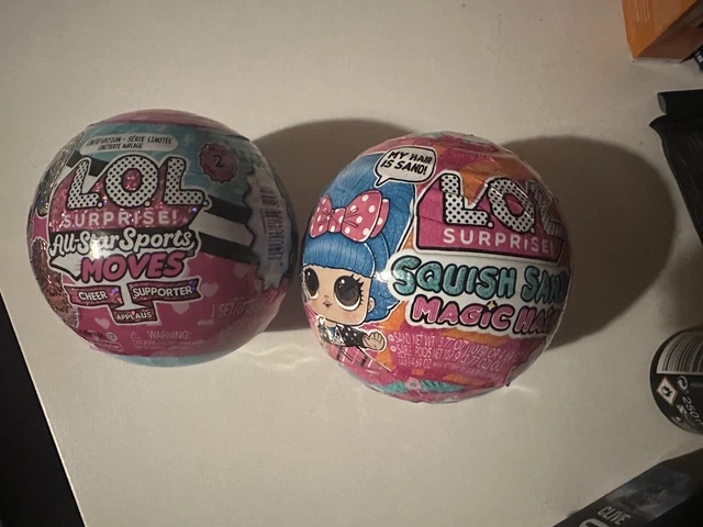 LOL Surprise! Squish Sand Magic Hair + All Star Sports moves. Brand New