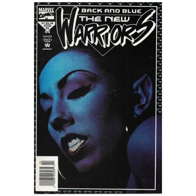 New Warriors (1990 series) #44 Newsstand in VF + condition. Marvel comics [h;