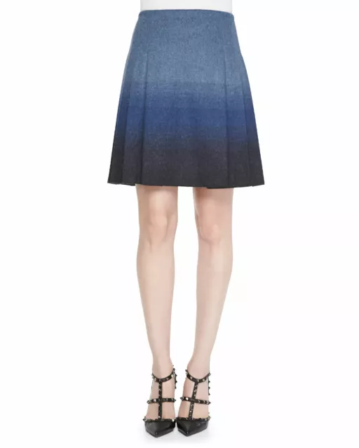 RED Valentino light faded ombre wool skirt, size 40